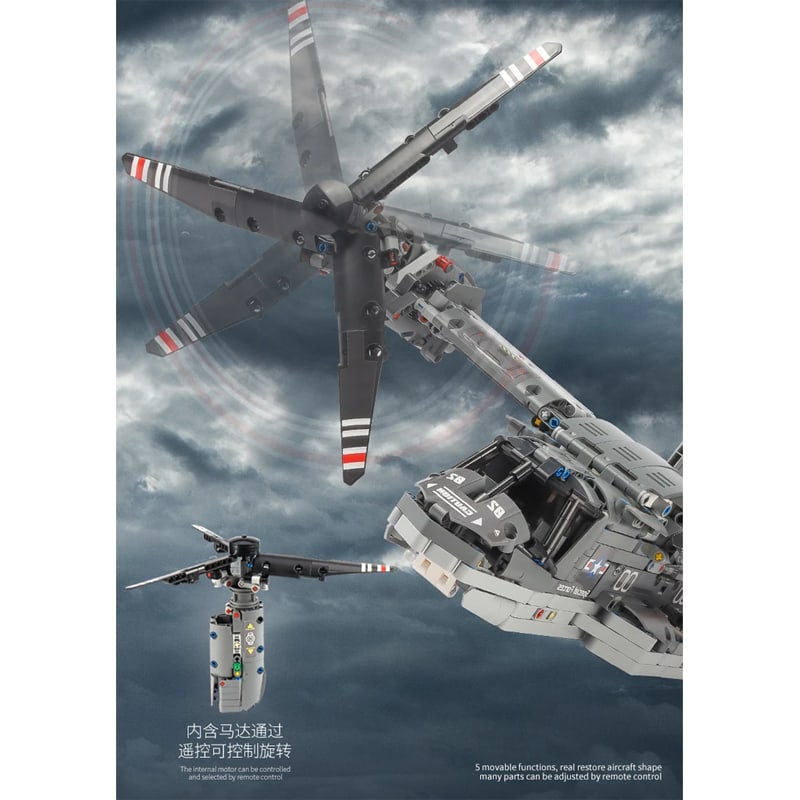 pangu 13003 bell boeing v 22 osprey plane compatible with moc 42113 4373 - LEPIN Germany