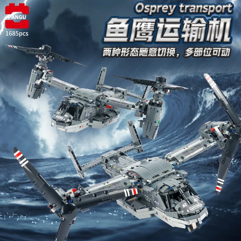 pangu 13003 bell boeing v 22 osprey plane compatible with moc 42113 7936 - LEPIN Germany