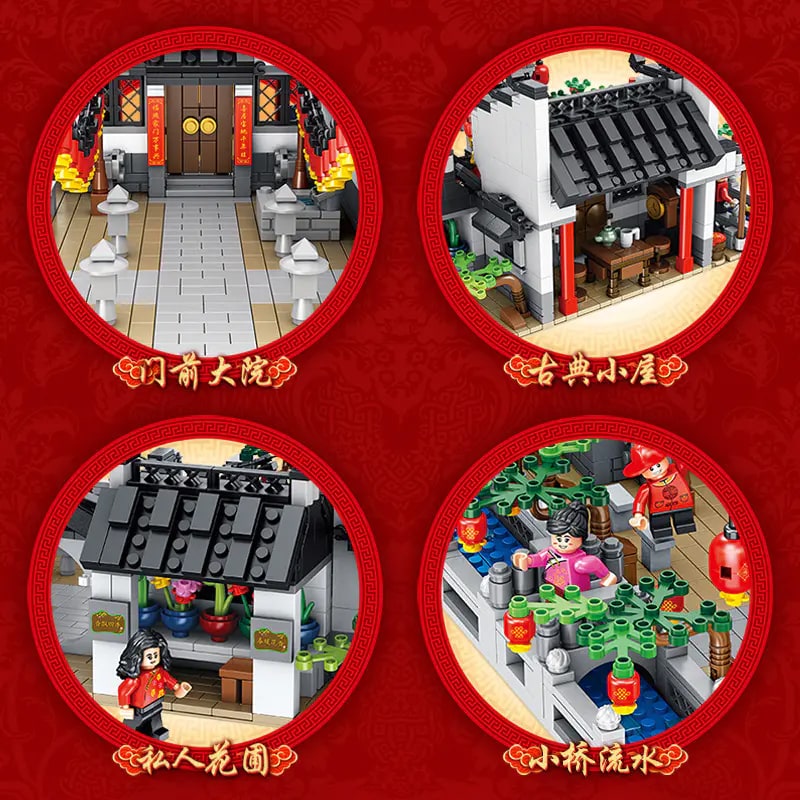 panlos 61002 huipai house ancient architecture china town 4976 - LEPIN Germany