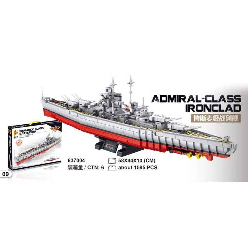 panlos 637004 admiral class ironclad 6385 - LEPIN Germany