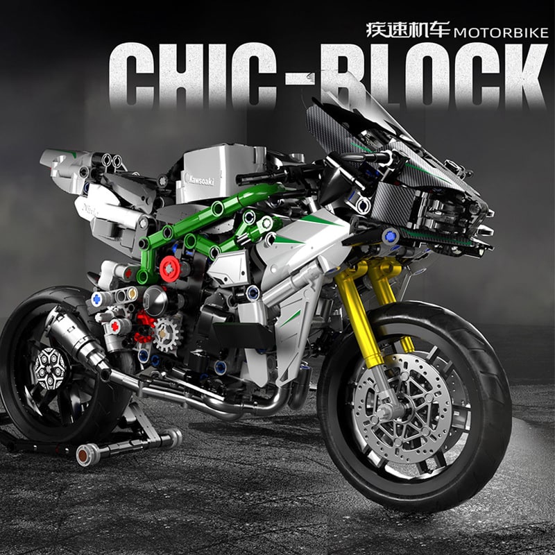 panlos 672003 chic block motorbike kawasaki ninja 1397 - LEPIN Germany