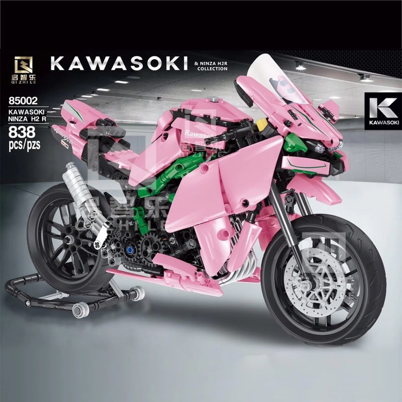 qizhile 85002 kawasoki super motorbike pink color 6653 - LEPIN Germany