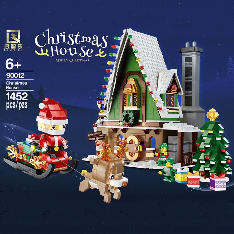 qizhile 90012 winter christmas village elf club house compatible 10275 3901 - LEPIN Germany