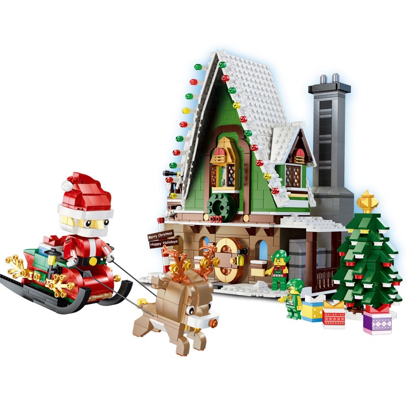 qizhile 90012 winter christmas village elf club house compatible 10275 5064 - LEPIN Germany