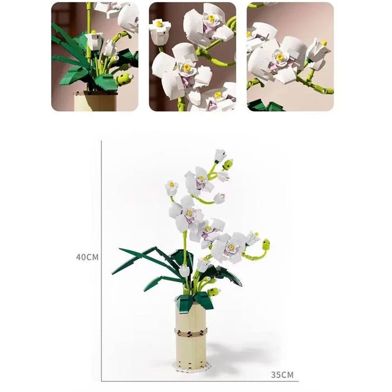 qizhile 92000 bouquet phalaenopsis blocks 1496 - LEPIN Germany