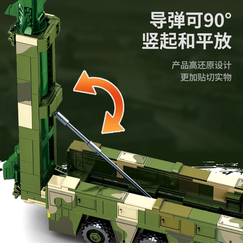 sembo 105801 dongfeng 17 hypersonic ballistic missile vehicle 8731 - LEPIN Germany