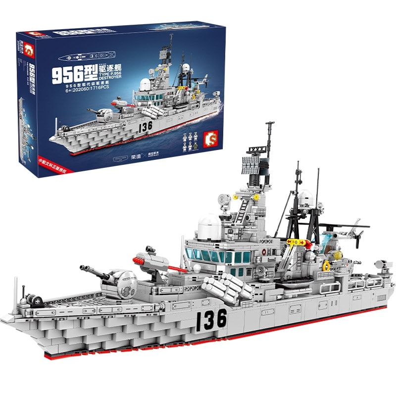 sembo 202060 type 956 modern destroyer battleship 3716 - LEPIN Germany