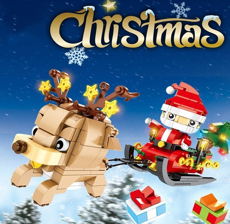 sembo 601091 christmas santa claus and reindeer 3855 - LEPIN Germany