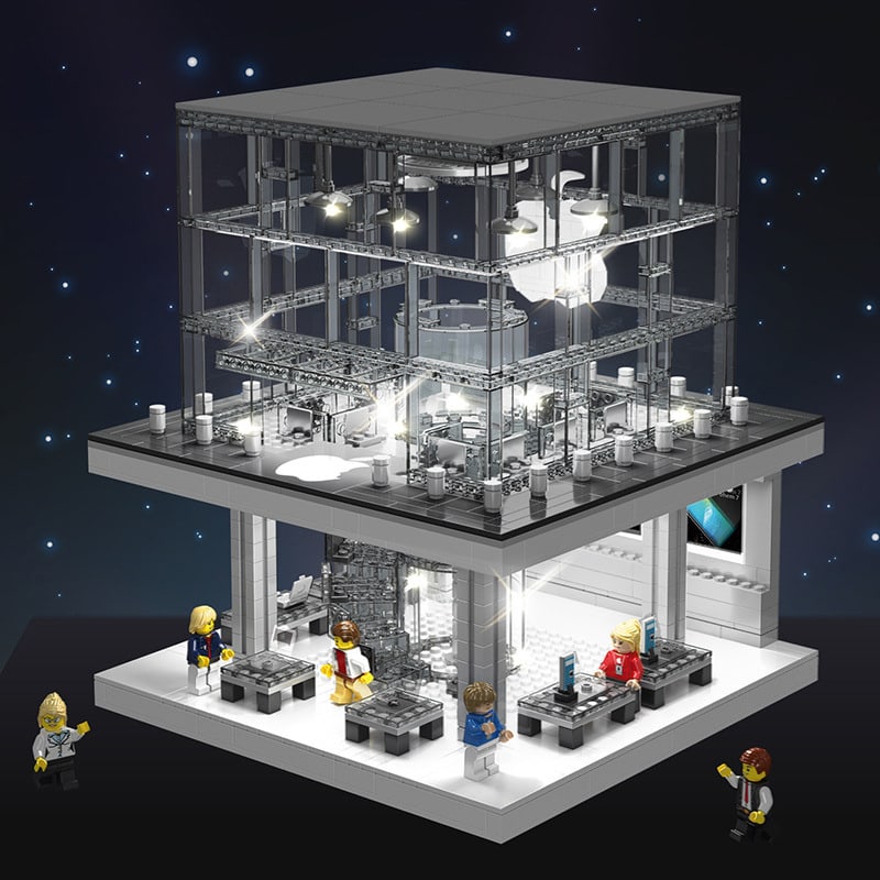 sembo sd6900 apple store with led light 1513 - LEPIN Germany