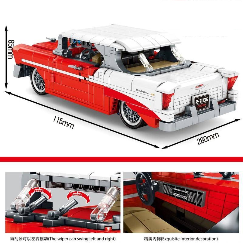 sy 8450 chevrolet classic car 6233 - LEPIN Germany