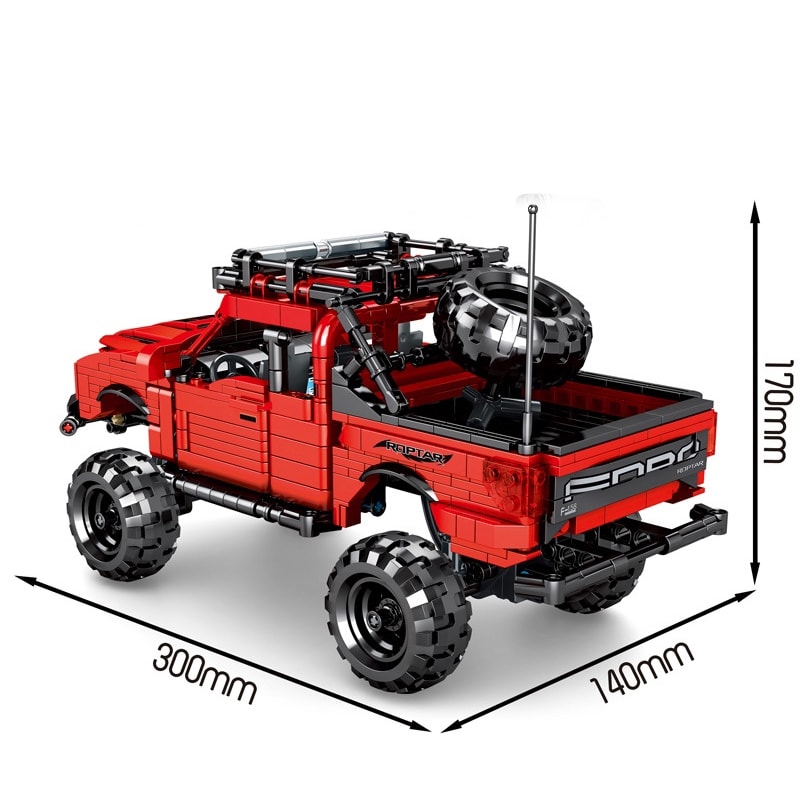 sy 8550 mechanical frenzy ford raptor pull back 4543 - LEPIN Germany