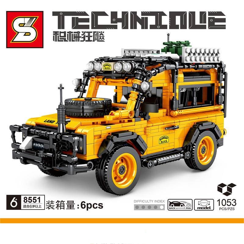 sy 8551 landrover defender 90 off road pull back car 1641 - LEPIN Germany