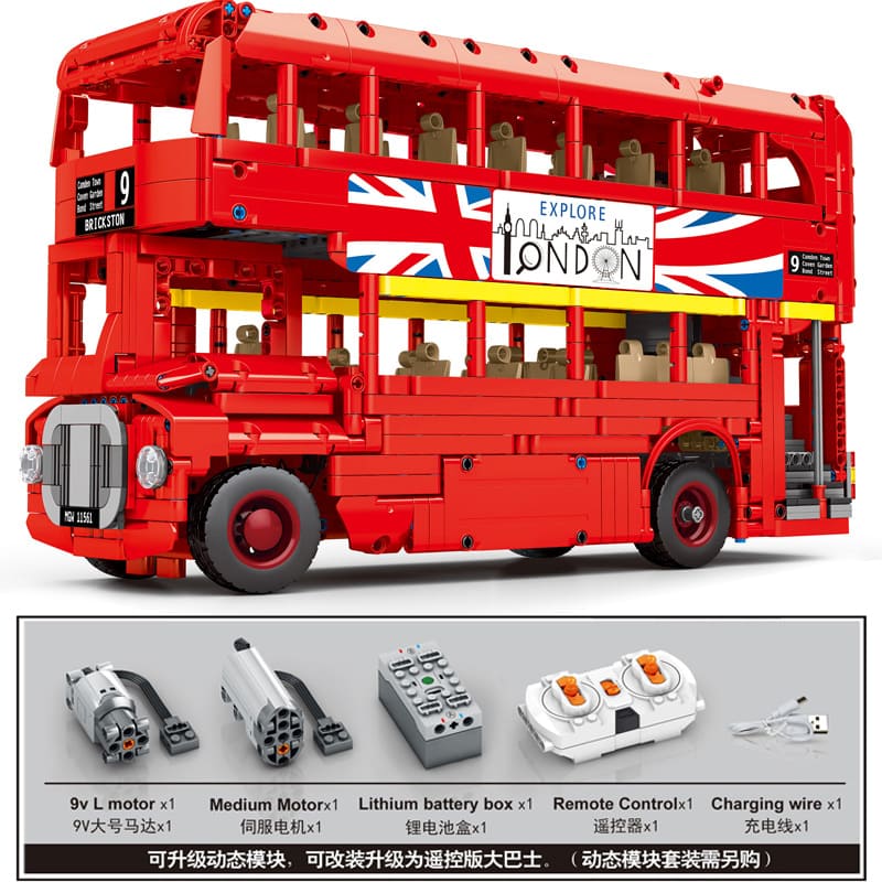 sy 8850 london bus with motor 1875 - LEPIN Germany