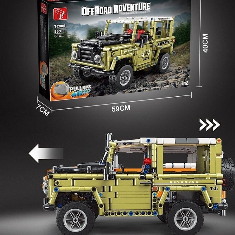 tigaole t2005 land rover defender pull back 3098 - LEPIN Germany
