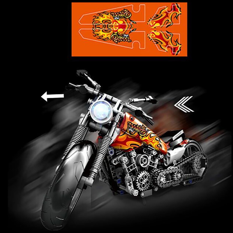 tigaole t3009 harley motorcycle 4575 - LEPIN Germany