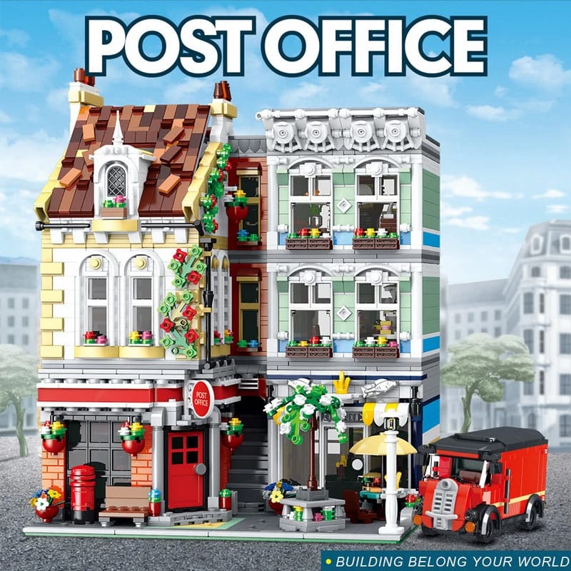 urge 10198 brick square post office modular building 4527 - LEPIN Germany