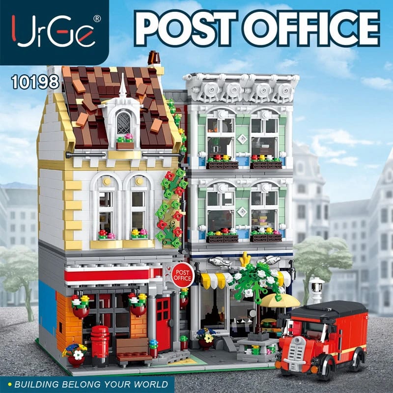 urge 10198 brick square post office modular building 8215 - LEPIN Germany