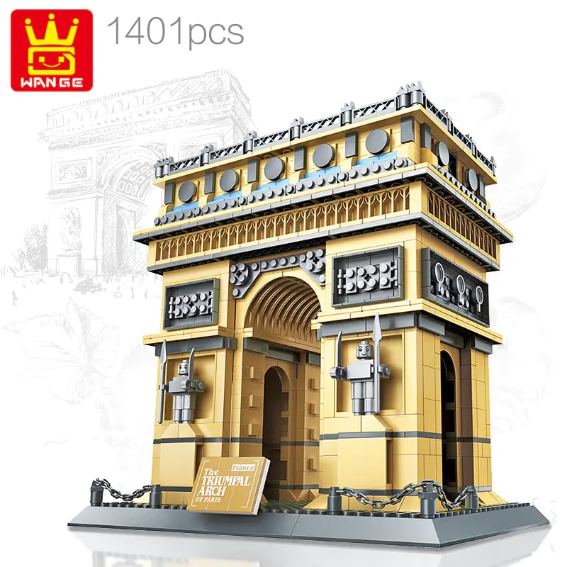 wange 5223 the triumphal arch of paris modular building 5922 - LEPIN Germany