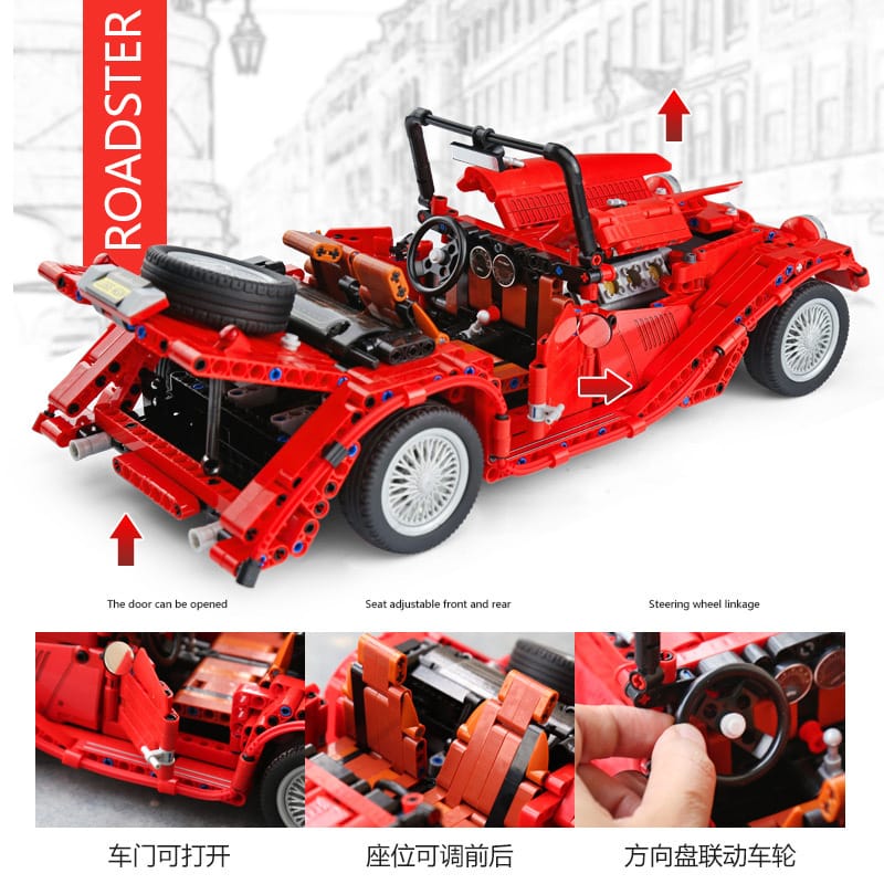 winner 7062 the red convertible classic car 110 2569 - LEPIN Germany