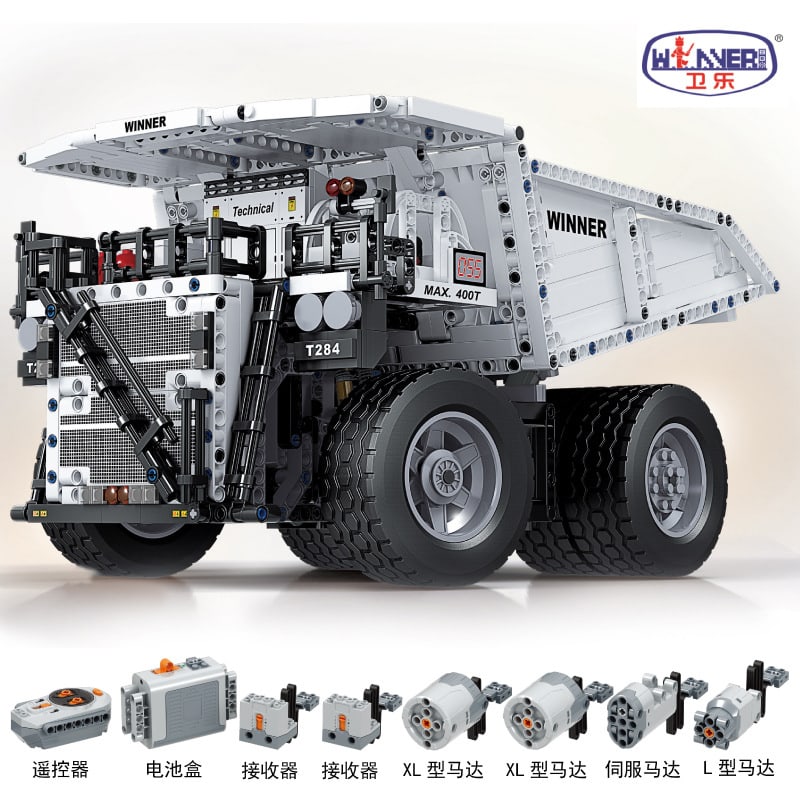 winner 7120 technology assembling model mining truck 2313 - LEPIN Germany