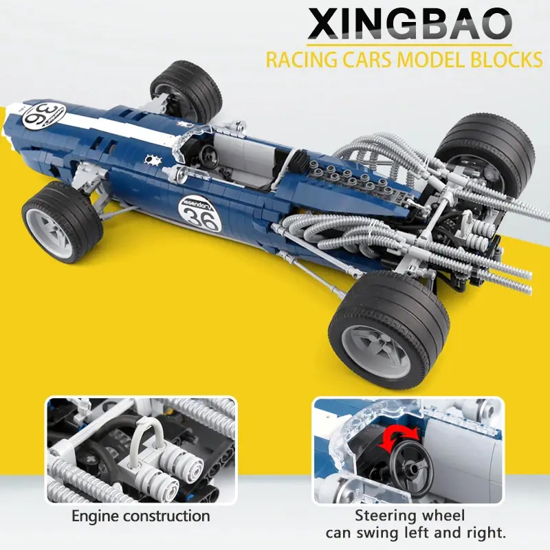 xingbao xb 03022 blue sonic eagle weslake mk1 t1g racing car 6545 - LEPIN Germany