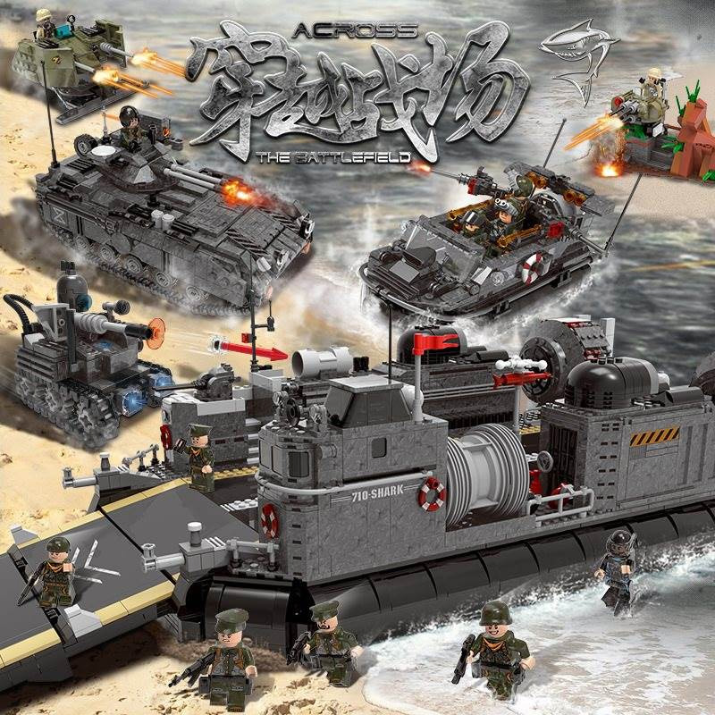 xingbao xb 06019 through the battlefield armored troop carrier hovercraft 1309 - LEPIN Germany