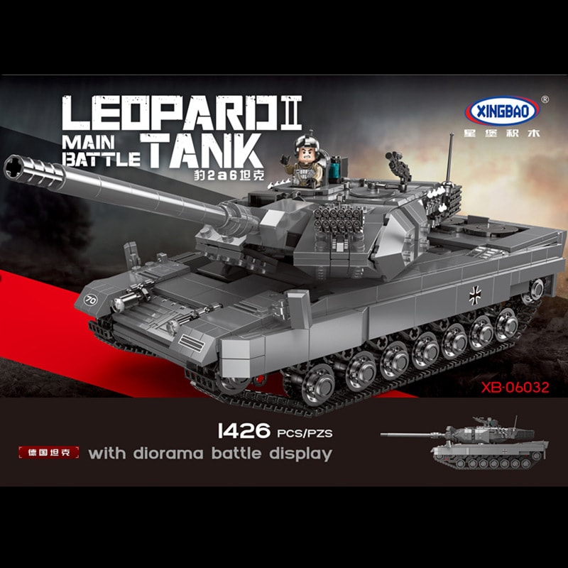 xingbao xb 06032 leopard ii main battle tank 2232 - LEPIN Germany
