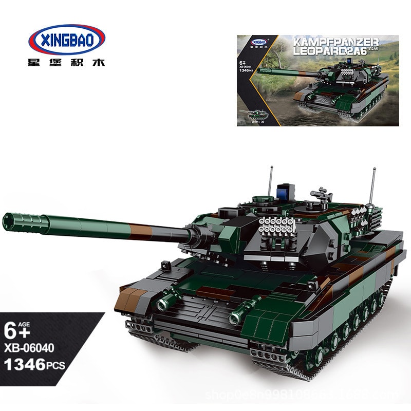 xingbao xb 06040 kampfpanzer leopard 2a6 main battle tank 130 2966 - LEPIN Germany