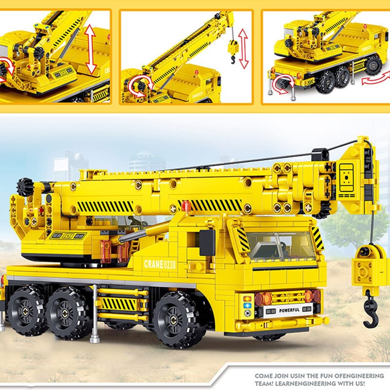 zhegao ql0238 engineering crane construction vehicle 7178 - LEPIN Germany